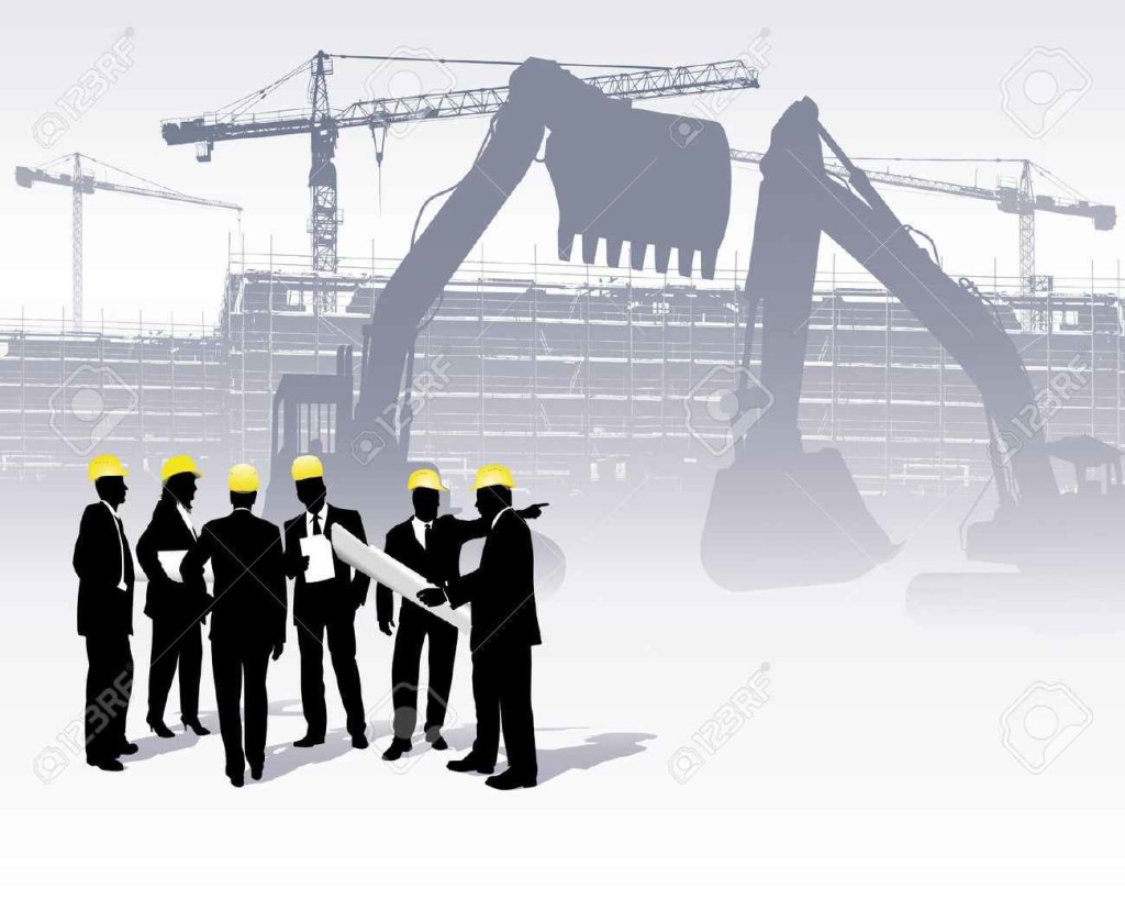 6509244-architects-on-a-construction-site-Stock-Vector-civil-engineering-engineer